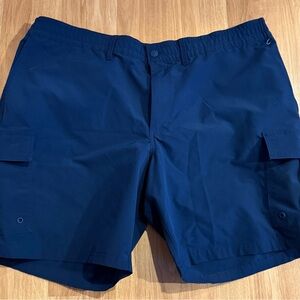 EUC Men’s Lands' End Cargo Shorts - Navy Blue - Size XXL
